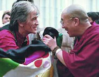 Dheeraj meets Dalai Lama in India 1994